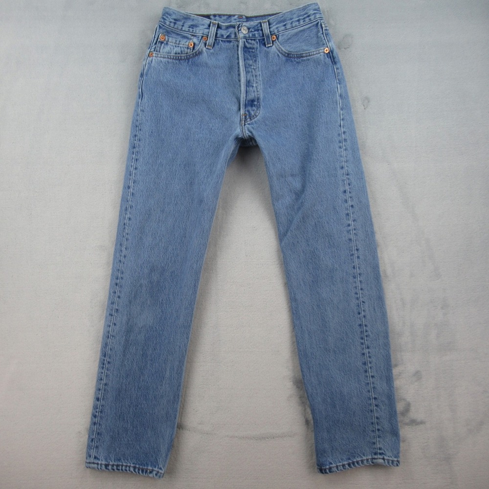Levi's 501 Jeans Mens 29 Blue Denim Straight Leg USA Made Vintage 90s